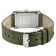 GV2 Womens Luino Diamond White MOP Dial, Genuine Italian Leather Green Watch