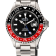 Gevril Men's Wall Street GMT BLK Dial BLK/RED Ceramic Bezel Stainless
Steel Bracelet