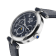 GV2 Florence Women's Blue Mother of Pearl Diamond Cut Dial Blue Leather
Strap Watch