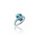 MCL Design Blue Sapphire Skull Ring
