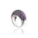 MCL Design Light Rose Sapphire Stardust Pave Ring