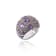 MCL Design Amethyst & White Topaz Ring