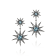 MCL Design Topaz Starburst Drop Earrings