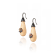 MCL Design Light Wood Sapphire Flower Drop Earrings