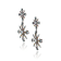 MCL Design Sapphire Crisscross Drop Earrings