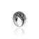 MCL Design Dark Ice Sapphire Stardust Pave Ring