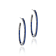 MCL Design Sapphire Enamel Hoop Earrings