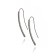 MCL Design White Zircon Arc Drop Earrings