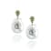 MCL Design Eye Prasiolite Drop Earrings