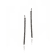 MCL Design White Zircon Arc Drop Earrings