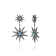 MCL Design Topaz Starburst Drop Earrings