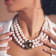 MCL Design White Pearl & Cognac Quartz Necklace
