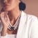 MCL Design White Pearl & Cognac Quartz Necklace