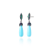 MCL Design Turquoise & Green Agate Drop Earrings