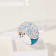 MCL Design White & Blue Topaz Ring