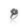 MCL Design Sapphire & Blue Topaz Flower Ring