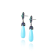 MCL Design Turquoise & Green Agate Drop Earrings