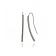 MCL Design White Zircon Arc Drop Earrings