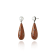 MCL Design Sapphire Wood Pearl Drop Earrings
