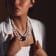 MCL Design White Pearl & Cognac Quartz Necklace