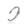 MCL Design Round Single Pave Sapphire & Blue Topaz Cuff Bracelet