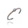 MCL Design Round Single Pave Sapphire & Blue Topaz Cuff Bracelet