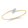 14K Yellow Gold 0.18 ct. tw. Diamond Wire Bangle