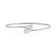 14K White Gold 0.18 ct. tw. Diamond Wire Bangle