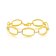 14K Gold 0.22 ct. tw. Open Ellipse Link Bracelet
