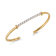 14K Gold 0.50 ct. tw. Diamond Open Bangle