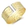 14K Yellow Gold Cuff Bracelet, Embellished with 0.35ct Diamonds