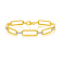 14K Gold 0.22 ct. tw. Open Rectangle Link Bracelet