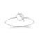 14K White Gold 0.08 ct. tw. Diamond Toggle Wire Bracelet