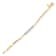 14K Gold 0.40 ct. tw. Open Link ID Bar Bracelet
