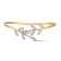14K Gold 1.00 ct. tw. Diamond Vine Leaf Bangle