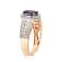 14K Yellow Gold 1.52ctw Tanzanite & 0.46ctw Diamond Ring