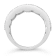 14K White Gold, 3.15ctw Blue Sapphire & 2.29 ctw Diamond Band Ring