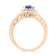 14K Yellow Gold 1.52ctw Tanzanite & 0.46ctw Diamond Ring