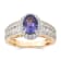 14K Yellow Gold 1.52ctw Tanzanite & 0.46ctw Diamond Ring