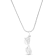 Larimar Sunglasses Rhodium Over Sterling Silver Adjustable Necklace
