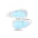 Larimar Bypass Rhodium Over Sterling Silver Ring