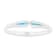 Graduated Larimar Rhodium Over Sterling Silver Bangle Bracelet