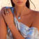 Larimar Sun Rhodium Over Sterling Silver with Rose Gold Adjustable Necklace