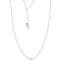 Larimar Heart Rhodium Over Sterling Silver Adjustable Necklace