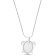 Larimar and Cubic Zirconia Turtle Rhodium Over Sterling Silver
Adjustable Necklace