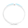Graduated Larimar Rhodium Over Sterling Silver Bangle Bracelet