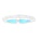 Graduated Larimar Rhodium Over Sterling Silver Bangle Bracelet