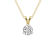 1 Ct 14K Gold IGI Certified Lab Grown Round Shape 3 Prong Diamond
Pendant Necklace Friendly Diamonds