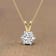 1.5 Ct 14K Gold IGI Certified Lab Grown Round Shape 6 Prong Diamond
Necklace Friendly Diamonds