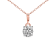 1.5 Ct 14K Rose Gold IGI Certified Lab Grown Round Shape 4 Prong Diamond
Necklace Friendly Diamonds